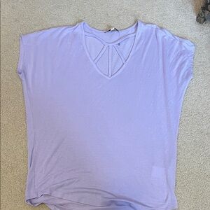 Express Light Purple Short Sleeve Top